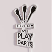 Load image into Gallery viewer, Fun darts game room decoration with colorful vibrant RGB lighting