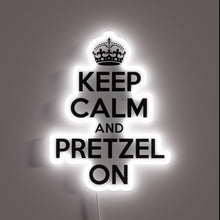 Load image into Gallery viewer, Glowing Neon Sign Featuring Colorful Pretzel Design with Soothing Message