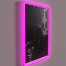 Load image into Gallery viewer, Neon illuminated beer bar sign with customizable color change capabilities.