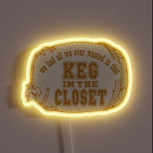 Load image into Gallery viewer, Brighten up your home bar with this colorful keg sign