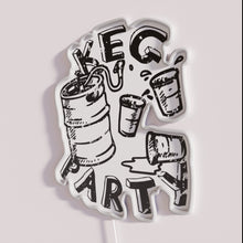 Load image into Gallery viewer, RGB Neon Bar Sign with Happy Hour Party Theme Lights