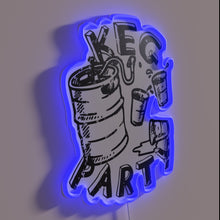 Load image into Gallery viewer, Neon bar decor adds vibrant glow to your keg parties