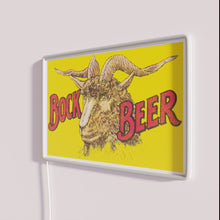Load image into Gallery viewer, Vintage Kiewel-Bock Beer Retro Sign Illuminated in Bold RGB Neon Lighting
