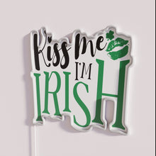 Load image into Gallery viewer, Luminous Irish Pride Glow with Lucky Clover Neon Sign Decor