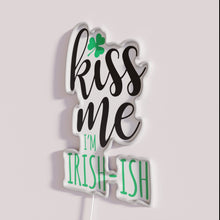 Load image into Gallery viewer, Fun Irish Love Sign with Color Changing Neon Lettering