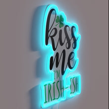 Load image into Gallery viewer, Whimsical Neon Sign Featuring Lucky Shamrock Design in Vibrant Colors