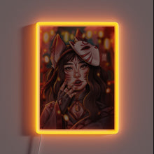 Load image into Gallery viewer, Shine with mystical fox spirit charm in vibrant LED lighting.