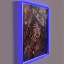 Load image into Gallery viewer, Japanese Kitsune Fox Spirit Neon Sign with Color-Changing RGB Effects