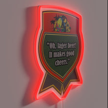 Load image into Gallery viewer, RGB LED neon sign reading 'Lager Beer' in bold letters