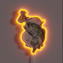 Load image into Gallery viewer, Eye-catching LED beer bait lure for bass fishing enthusiasts outdoors.