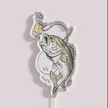 Load image into Gallery viewer, Neon bar signs for beer lovers and bass fishing enthusiasts alike