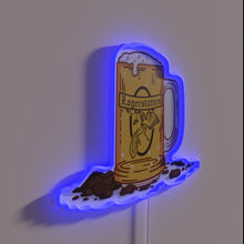 Load image into Gallery viewer, Retro bar decor LED lighted lager statten stein glass neon sign