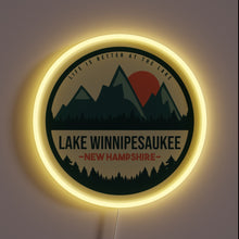 Load image into Gallery viewer, Shine bright with vibrant Lake Winnipesaukee NH inspired LED neon sign