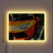 Load image into Gallery viewer, Customizable RGB neon lighting kit for Lamborghini Aventador enthusiasts inside.