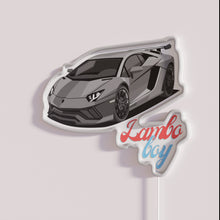 Load image into Gallery viewer, Brighten up your man cave with authentic Lamborghini logo signage