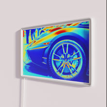 Load image into Gallery viewer, Electric Italian style neon car dealership display with vibrant colors