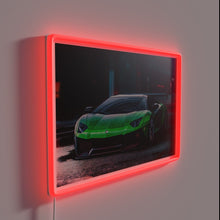 Load image into Gallery viewer, Rev up your garage with vibrant Lamborghini street racing decor.