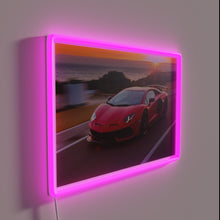 Load image into Gallery viewer, Official Lamborghini Aventador SVJ LED lighted logo display decor