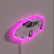 Load image into Gallery viewer, Exclusive Lamborghini Countach inspired RGB LED car neon decorative sign
