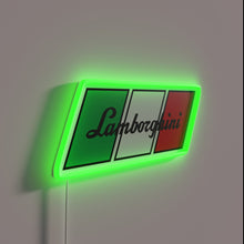 Load image into Gallery viewer, Eye-catching Italian automotive flair decor with vibrant color-changing LED technology