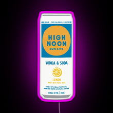 Load image into Gallery viewer, Lemon High Noon RGB neon sign  pink