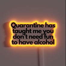 Load image into Gallery viewer, Quarantine humor and nostalgia in vibrant colorful LED lighting design