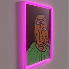 Load image into Gallery viewer, Add vibrant ambiance with this colorful Let Music Play neon sign.