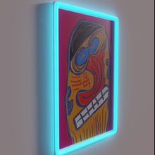 Load image into Gallery viewer, Add vibrant ambiance with colorful 'let the music play' neon light