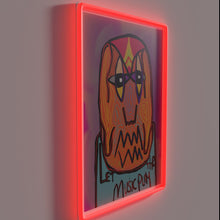 Load image into Gallery viewer, Vibrant neon sign inviting you to let music fill space.