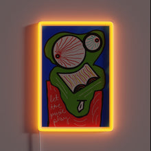 Load image into Gallery viewer, Add vibrant ambiance with this colorful neon music sign display.