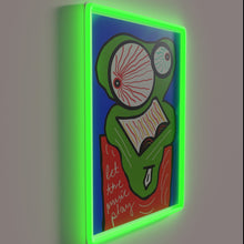 Load image into Gallery viewer, Electric glow wall decoration featuring colorful moving music notes design