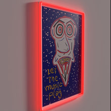 Load image into Gallery viewer, Vibrant Colorful Music Inspired Wall Sign with RGB LED Lighting