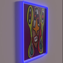 Load image into Gallery viewer, Neon Wall Art Sign: Let the Music Play in Color