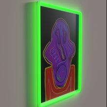 Load image into Gallery viewer, Vibrant neon wall decoration with colorful musical rhythm ambiance lighting