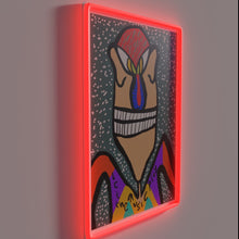 Load image into Gallery viewer, Let the Music Play Illuminated Wall Sign with Colorful RGB Glow