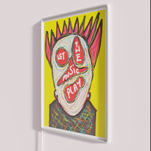 Load image into Gallery viewer, Let the Music Play Bold Color Changing Neon Wall Sign