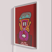 Load image into Gallery viewer, Eye-catching RGB neon sign with musical notes, perfect stage decor.