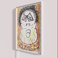 Load image into Gallery viewer, Colorful Let the Music Play Neon Sign with RGB Lighting