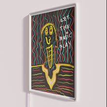 Load image into Gallery viewer, Vibrant colorful LED neon light up music wall decor statement