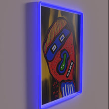 Load image into Gallery viewer, Vibrant LED wall decor with dynamic color-changing music-inspired design.