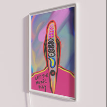 Load image into Gallery viewer, Neon Music Wall Art Sign with RGB LED Lighting Effects