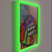 Load image into Gallery viewer, Colorful neon sign featuring musical notes in vibrant RGB lights