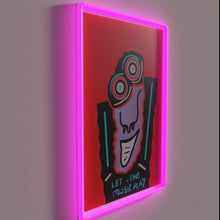 Load image into Gallery viewer, Let the Music Play Vibrant RGB LED Neon Wall Sign