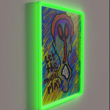 Load image into Gallery viewer, Vibrant RGB neon music wall decor with inspirational message glow.