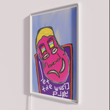 Load image into Gallery viewer, Eye-catching RGB neon wall sign featuring musical notes and vibrant colors.