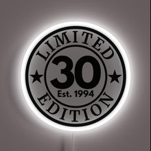 Load image into Gallery viewer, 30th Birthday Limited Edition RGB Neon Sign Celebration Gift Decoration