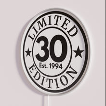 Load image into Gallery viewer, Exclusive limited edition birthday neon signs for happy 30th celebrations