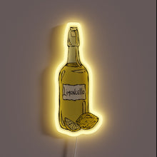 Load image into Gallery viewer, Authentic Italian Lemon Liqueur Sign with Vibrant Neon Colors Accent