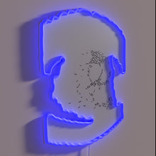 Load image into Gallery viewer, Neon LED sign displays modern 'Liquid Death' logo in white.