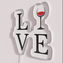 Load image into Gallery viewer, Neon Bar Decorations, Wine Lovers RGB LED Wall Signs Available